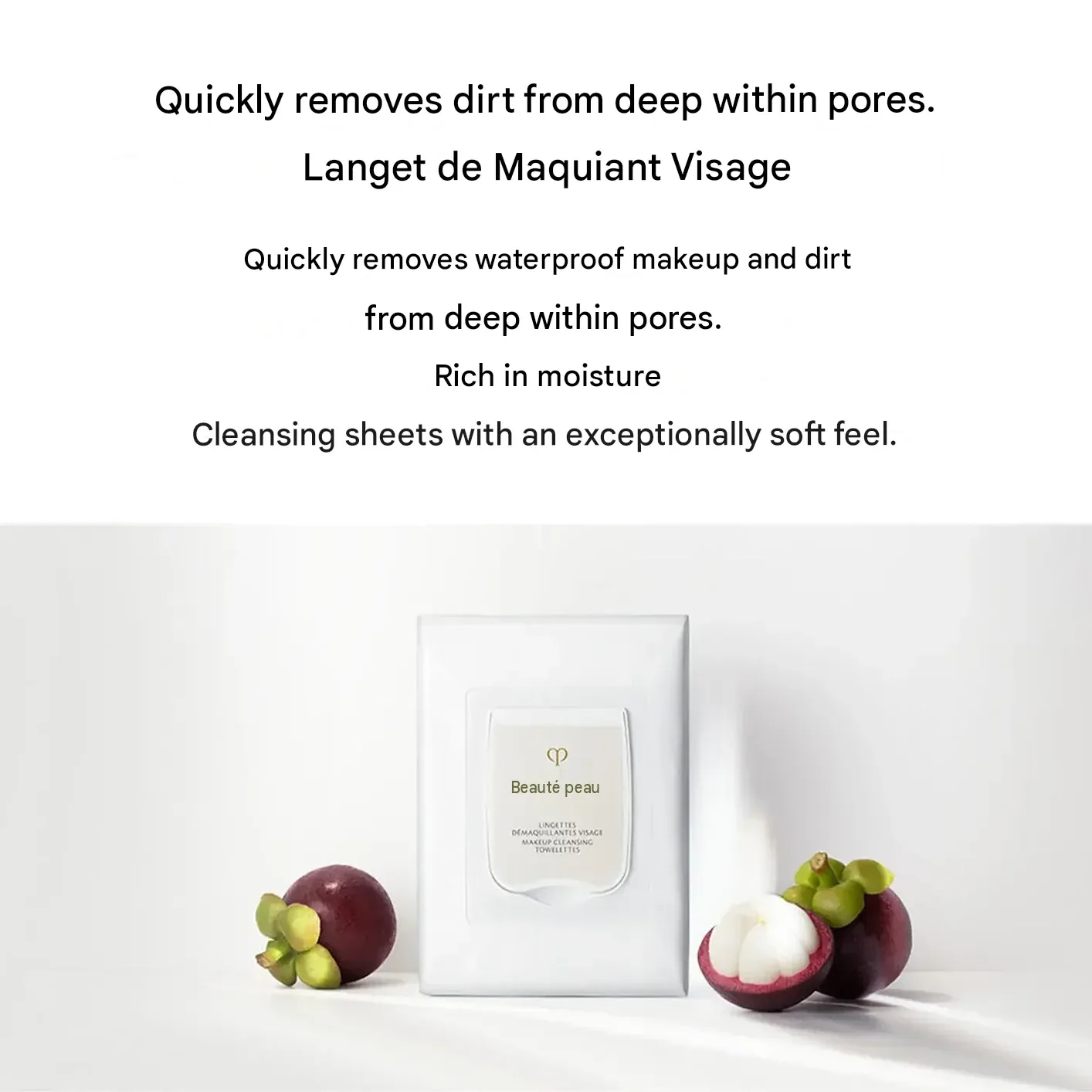 Shiseido Clé de Peau Beauté Lingettes Démaquillantes Visage — Cleansing Sheets, 50 Sheets