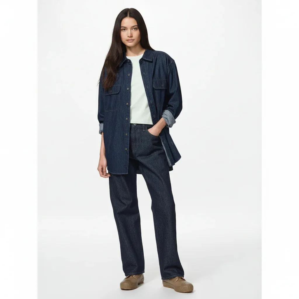 UniQlo Denim Shirt 486612 Japan best brand
