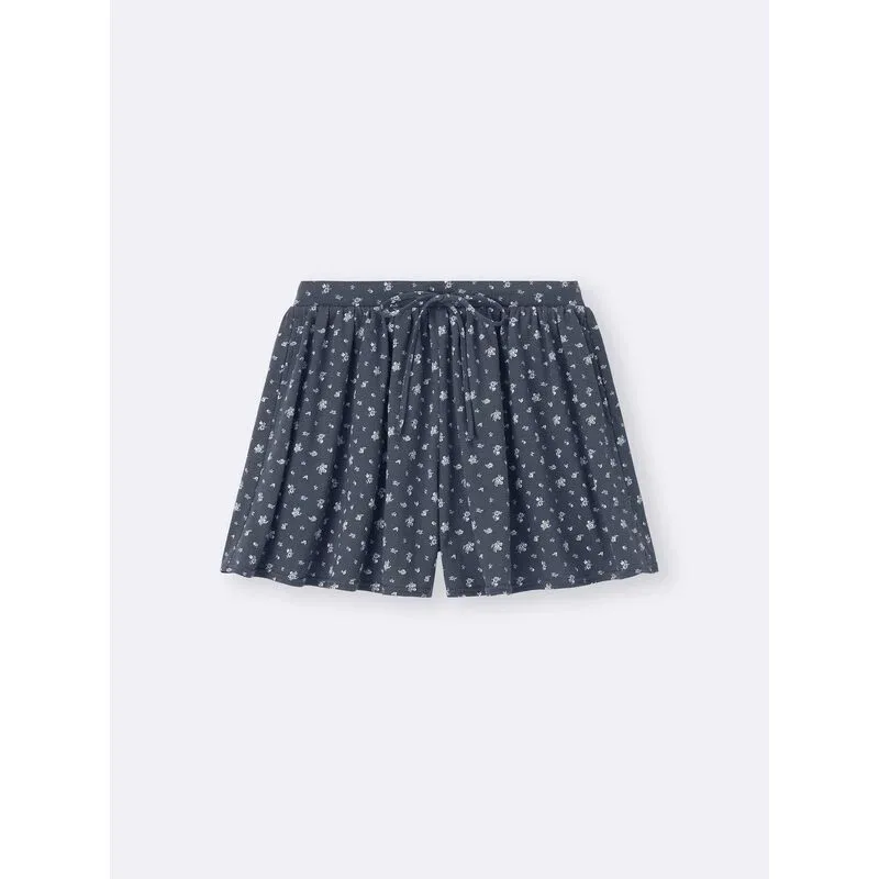 GU Easy Short Pants (Flower Print) 359608 Japan best brand