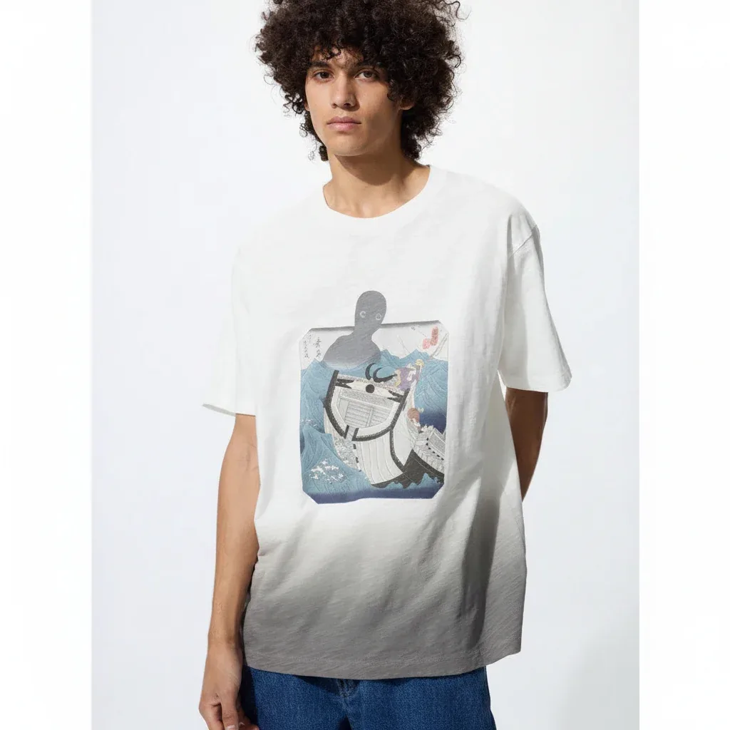 UniQlo Ukiyo-e Black UT 486143 Japan best brand