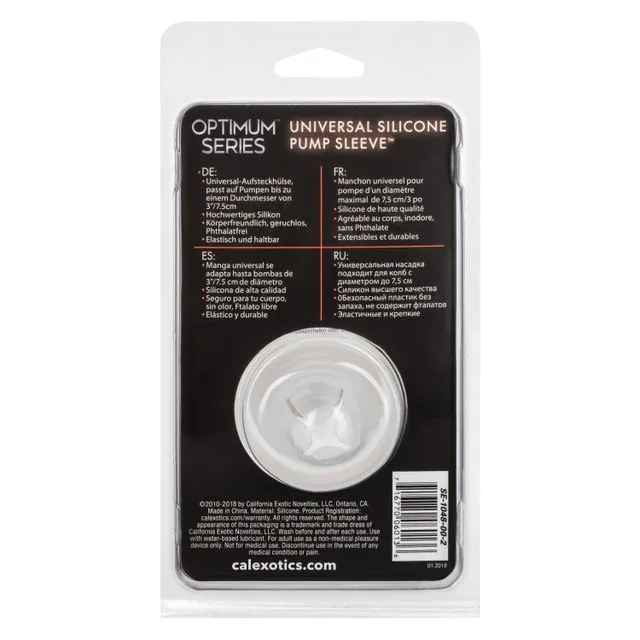 Optimum Series® Universal Silicone Pump Sleeve™ - Clear