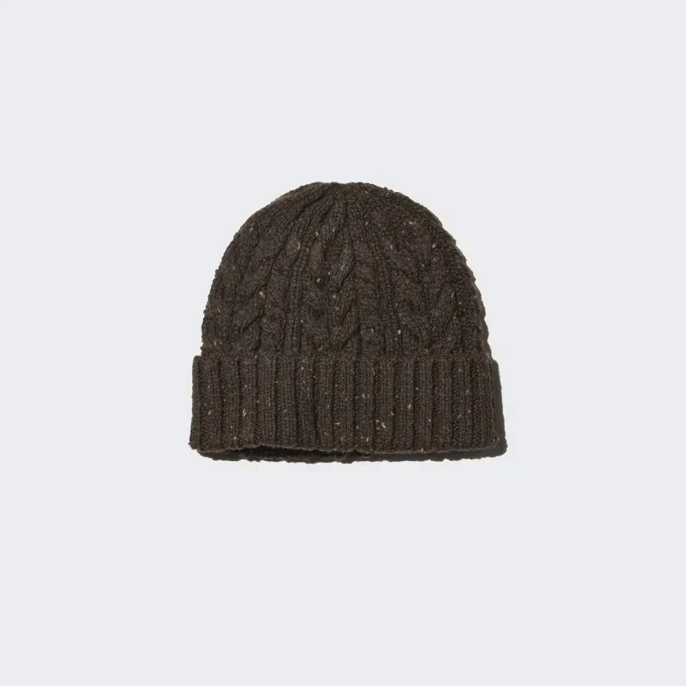 UniQlo Heattech Cable Knit Beanie 486756 Japan best brand