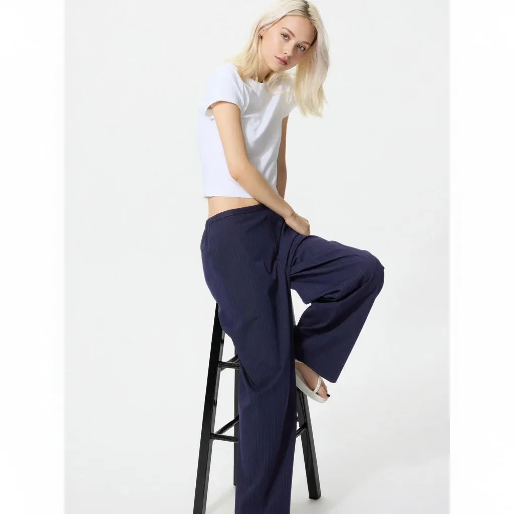 UniQlo Smart Easy Pants – Stripe 488866 Japan best brand