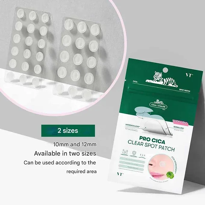 VTCOSMETICS VT Spot Patch – Pro CICA Clear Spot Patch | 3 Types