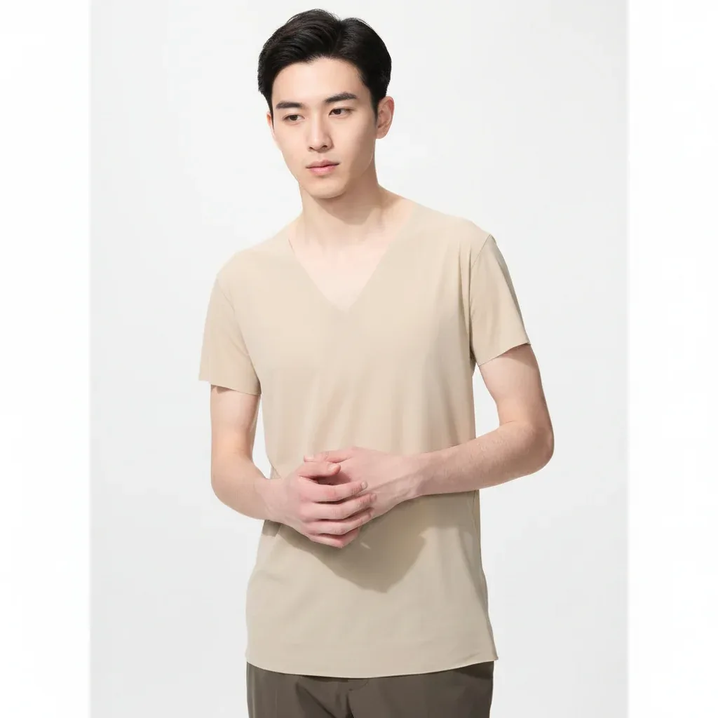 UniQlo AIRism Deodorant Mesh V-Neck T-Shirt (Men) 477771 Japan best brand