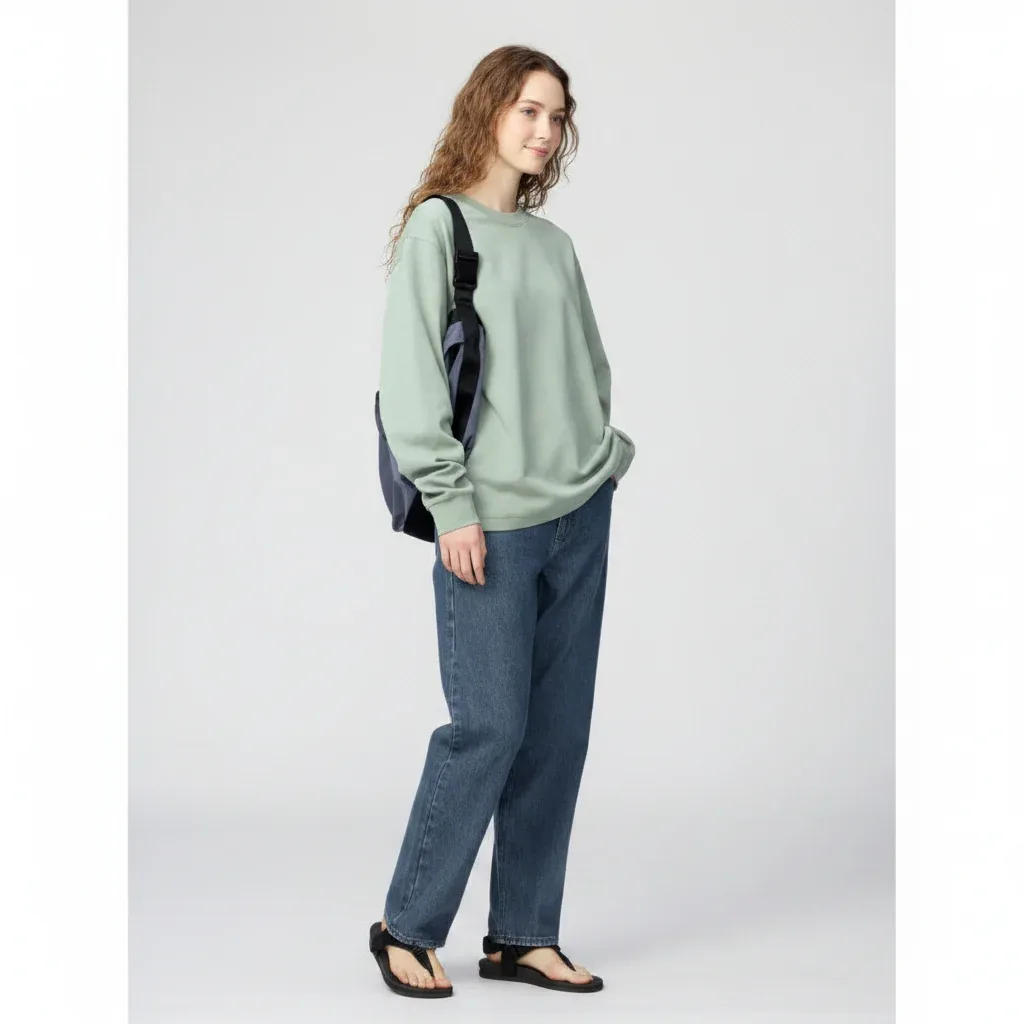 UniQlo AIRism Cotton Crew Neck T-Shirt – Breathable & Cool 479781