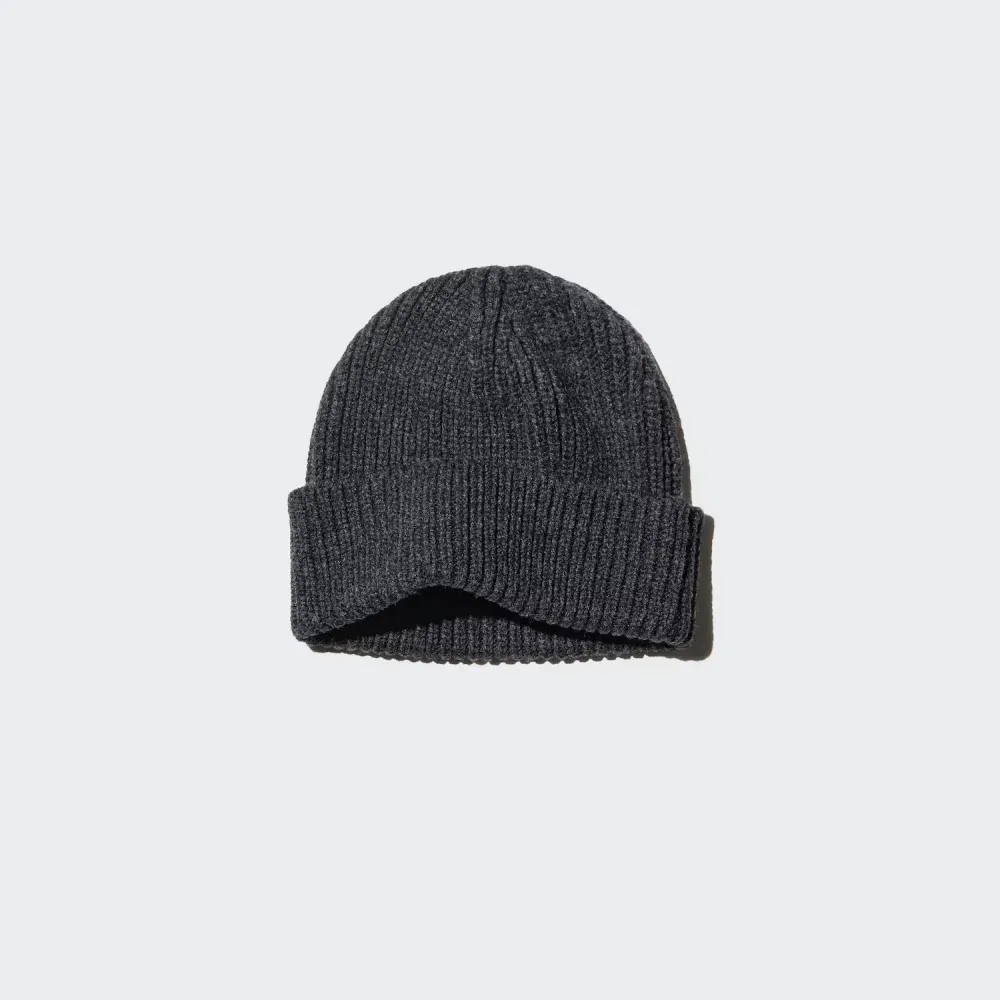 UniQlo Heattech Rib Beanie 486191 Japan best brand