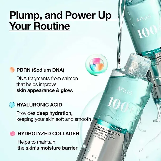 ANUA PDRN100 Hyaluronic Acid Booster Toner 8.5 fl oz (250 ml)