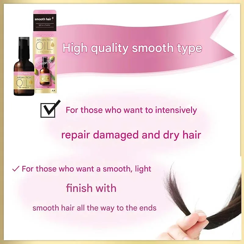 LUCIDO-L Hair Treatment Argan Rich Oil. Enhancing Formula 60ml