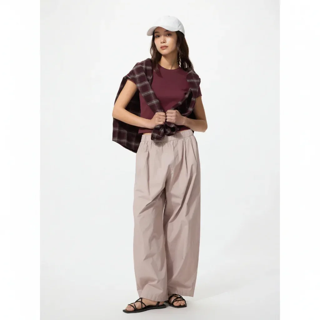 UniQlo Cotton Volume Easy Pants 487589 Japan best brand