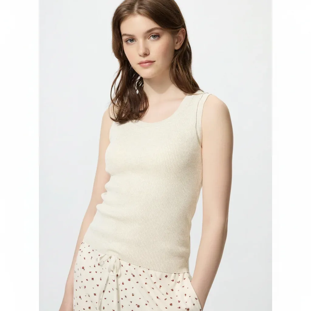 UniQlo Washable Knit Bra Top Sleeveless 489180 Japan best brand