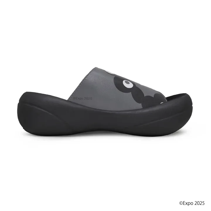 RegettaCanoe EXPO2025 Black Myaku-Myaku Big Foot Men’s Sandals - MYK-BFb