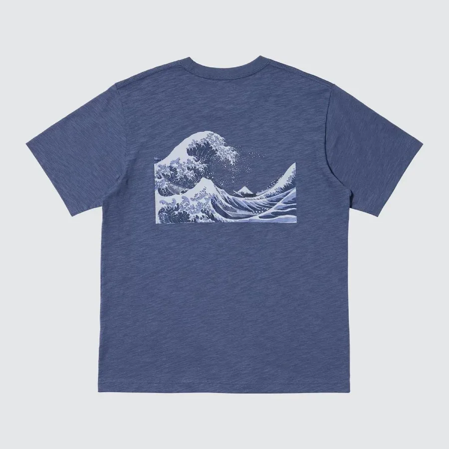 UniQlo Ukiyo-e Blue UT 482784 Japan best brand