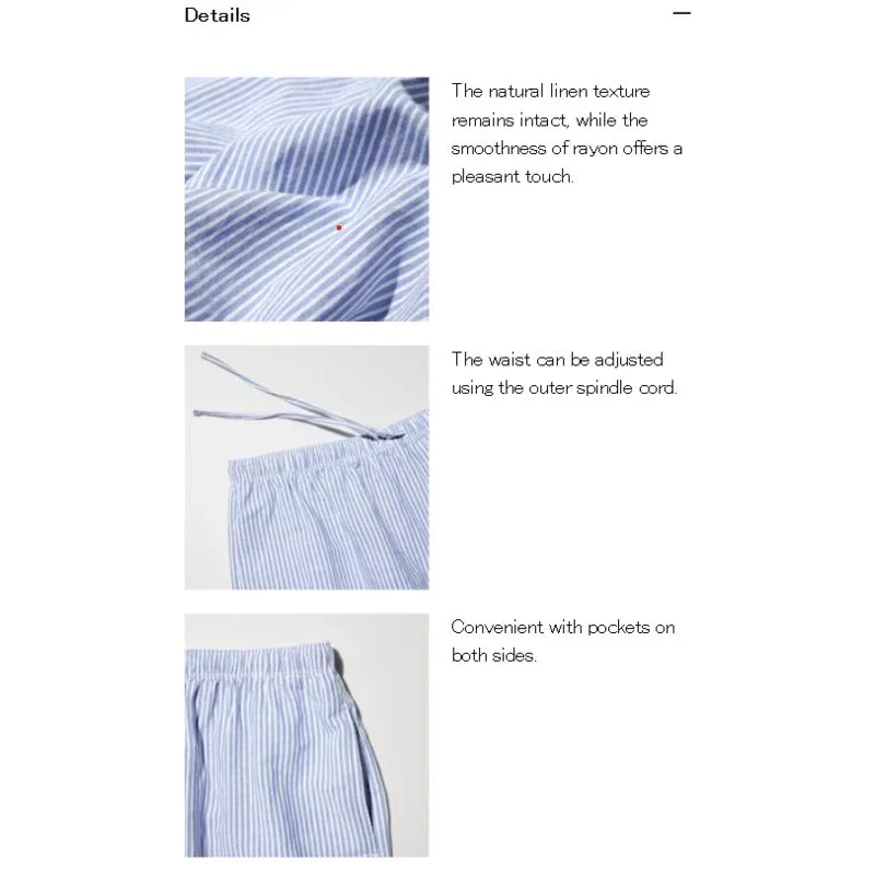 UniQlo Linen Blend Easy Short Pants 485575 Japan best brand