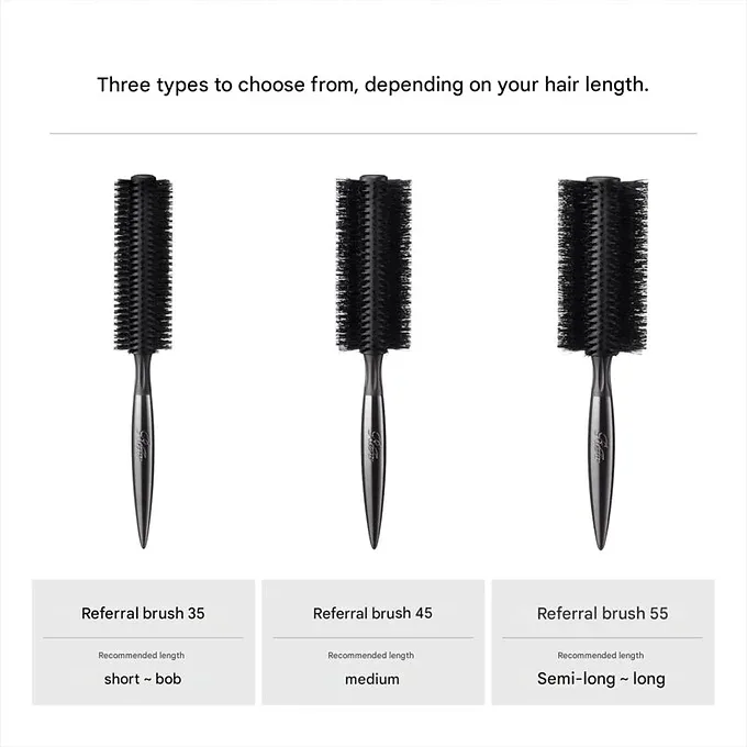 ReFa ROLL BRUSH – Natural Boar Hair Styling Brush (35 / 45 / 55 mm)