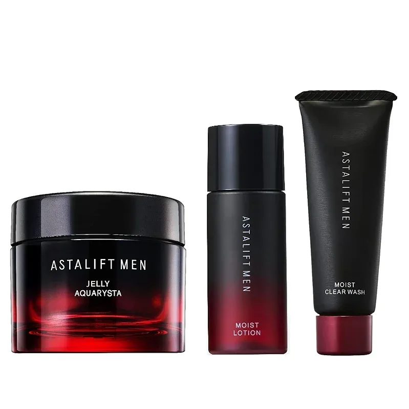 ASTALIFT MEN Skincare Set | Jelly Aquarista + Mini Lotion + Mini Face Wash