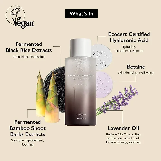 Haruharu Wonder Black Rice Hyaluronic Toner – 150 ml (5.1 fl oz)