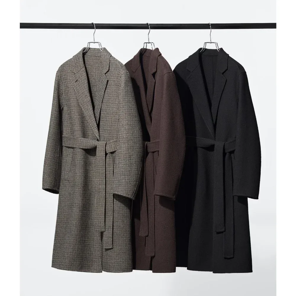 UniQlo Double Face Relaxed Long Coat 489431 Japan best brand