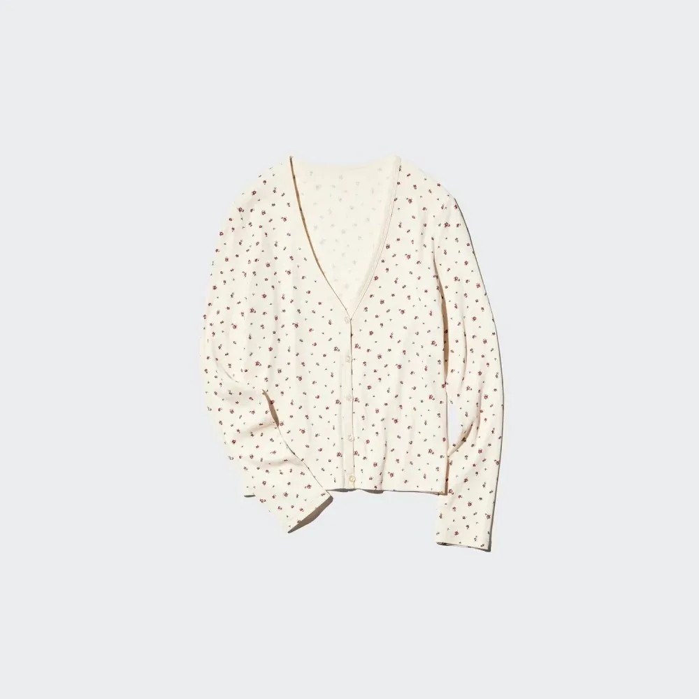 UniQlo Ribbed V-Neck Cardigan 489399 Japan best brand