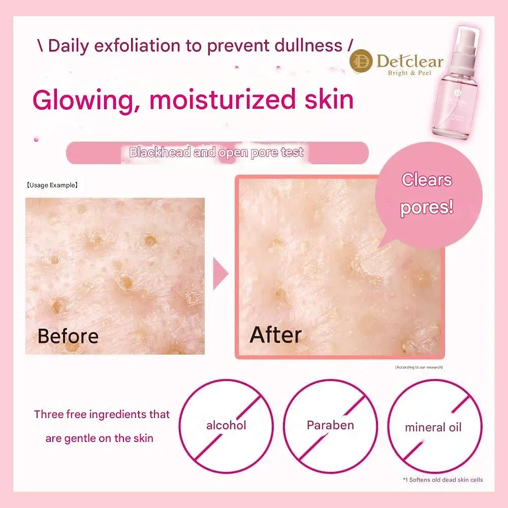 DET Clear Bright & Peel Peel Serum, 1.1 fl oz (33 ml)