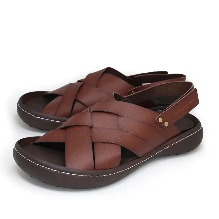 RegettaCanoe CJNT-1000 Hand-Dyed Woven-Stitch Flat Sandal — Women