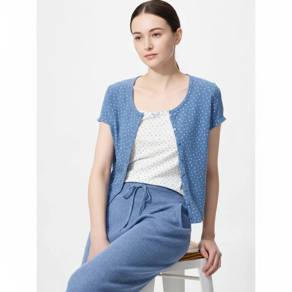 UniQlo Waffle Full Open Mini T 483521 japan best brand